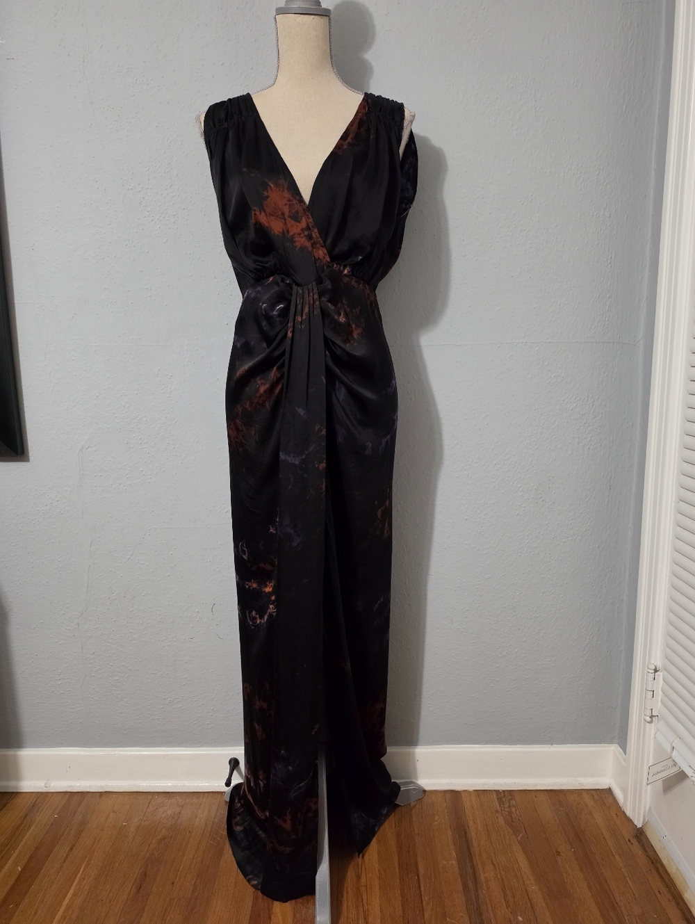 Anthropologie: Mes Demoiselles V-Neck Maxi Dress 38
